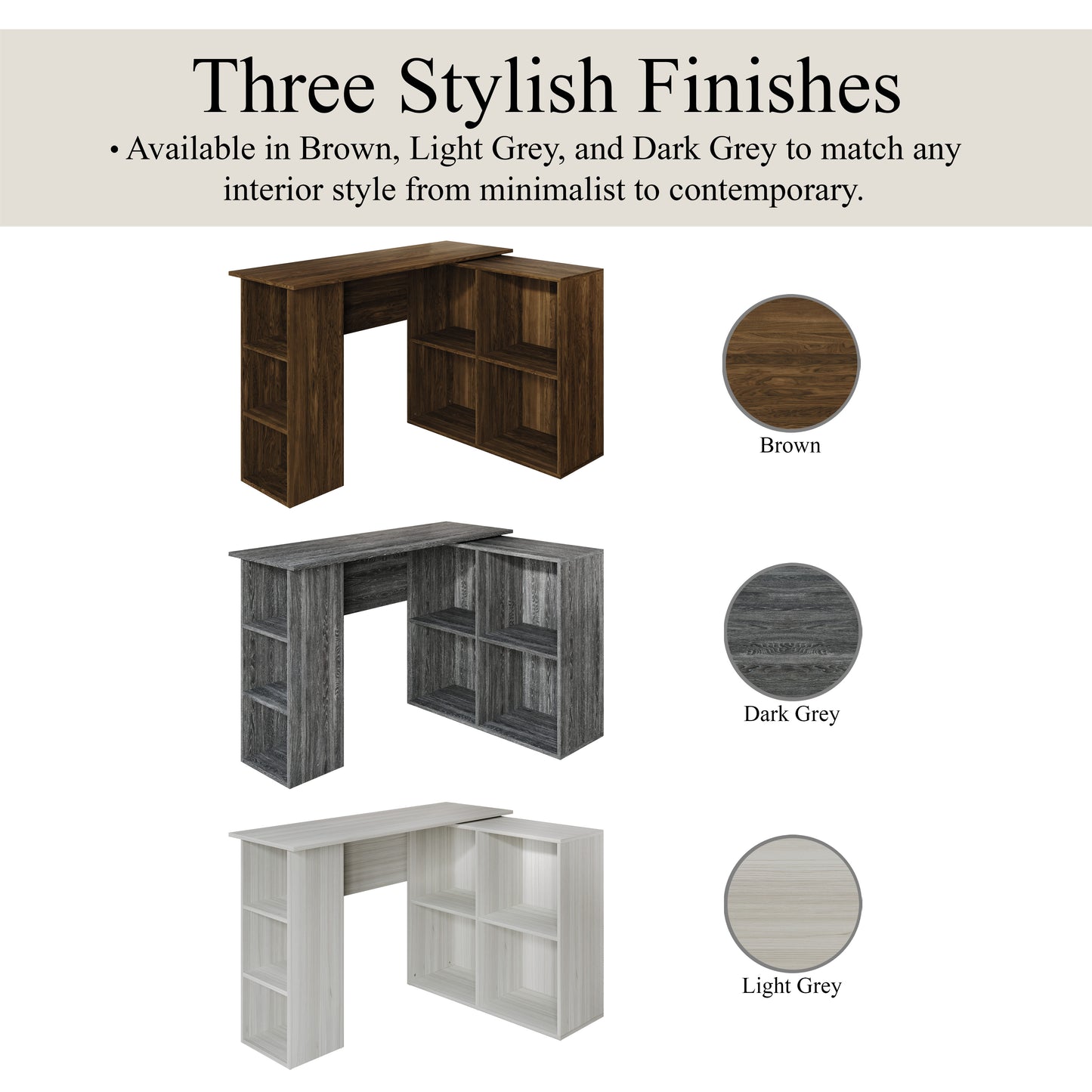 Lyra L-Shaped Corner Storage Desk