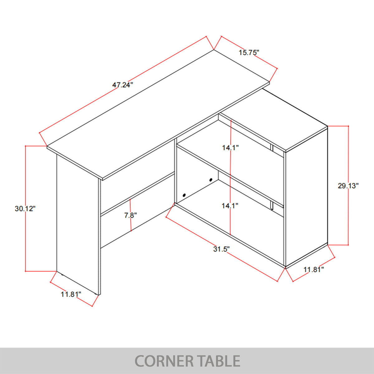 Avery Multi-Tier Storage Workstation Desk