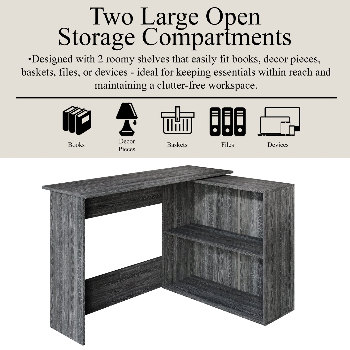 Avery Multi-Tier Storage Workstation Desk