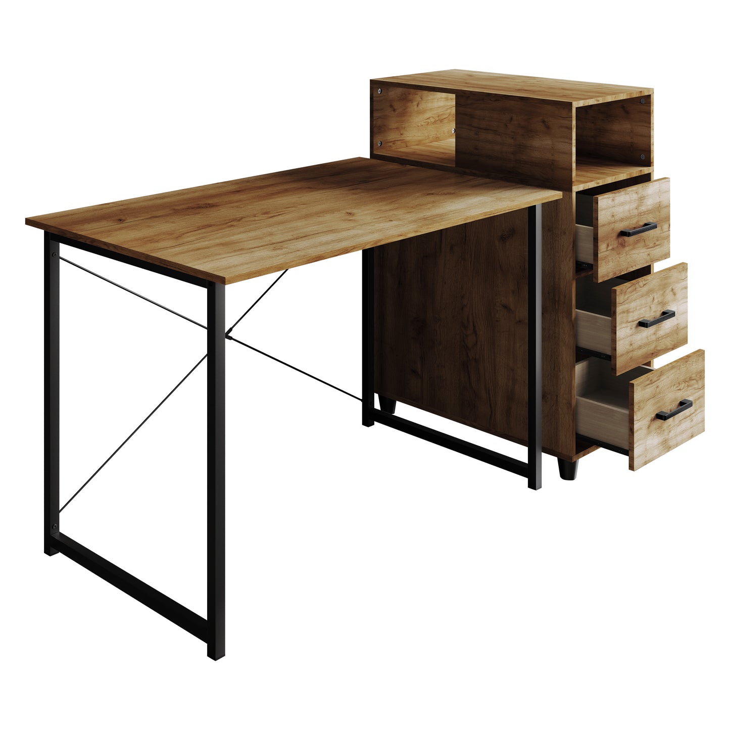 Selene 43-Inch Storage Writing Desk