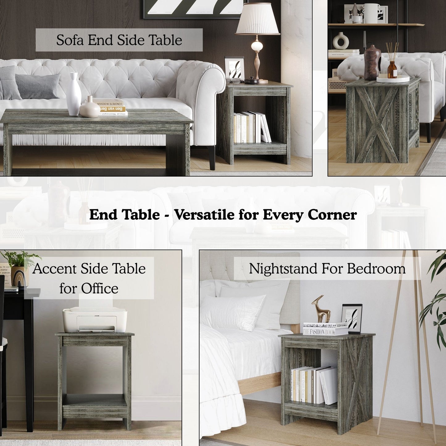 Orion 3-Piece X-Cross Coffee Table Set