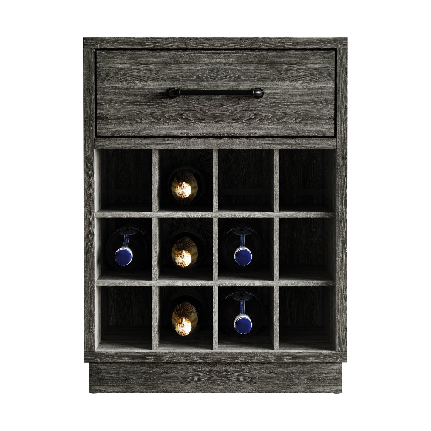 Corvella Modern Wooden Wine Storage Cabinet with 4x3 Bottle Rack