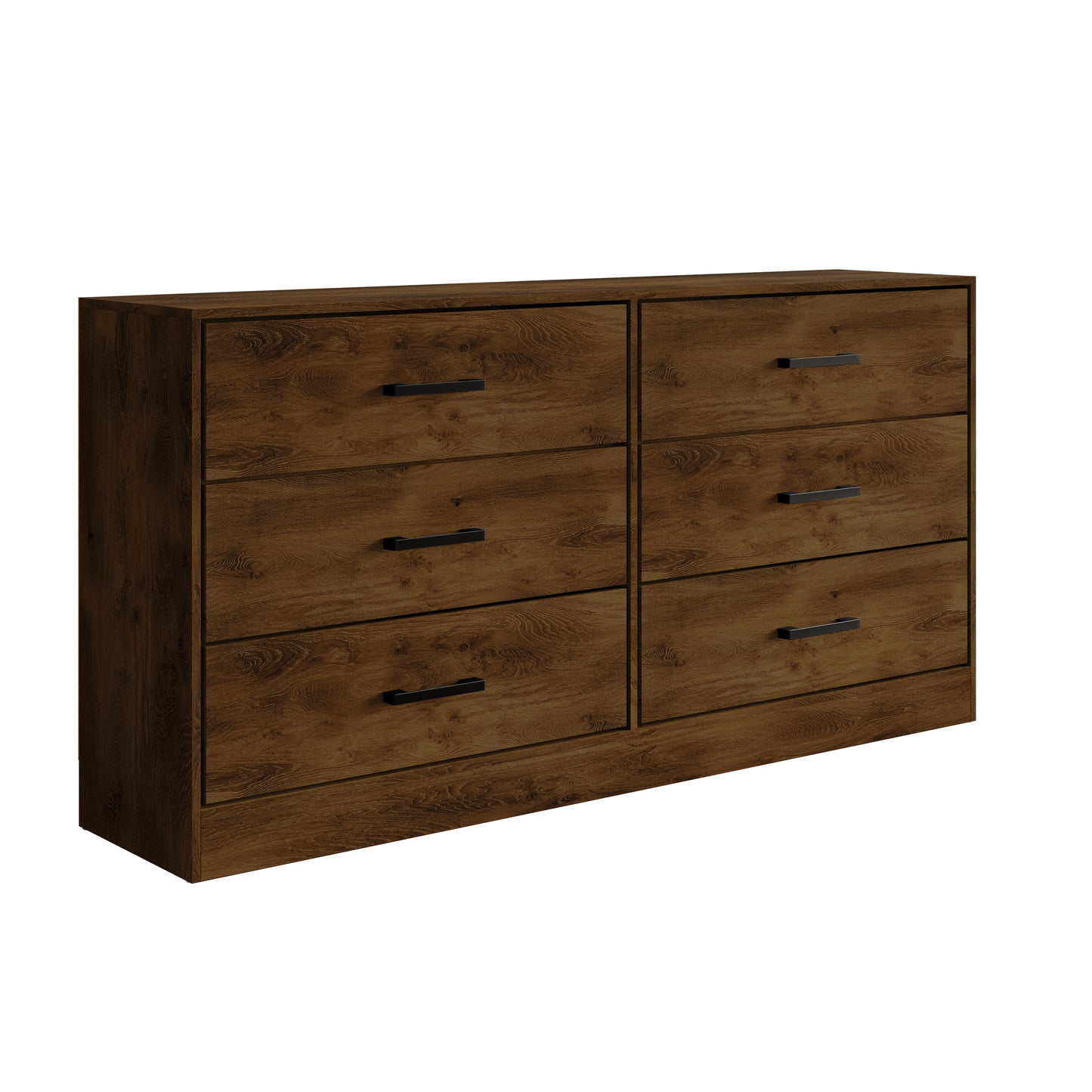 Orlena 6-Drawer Modern Dresser with Flush-to-Floor Design