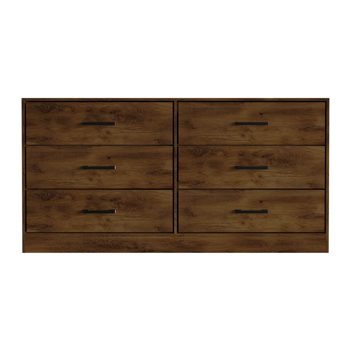 Orlena 6-Drawer Modern Dresser with Flush-to-Floor Design