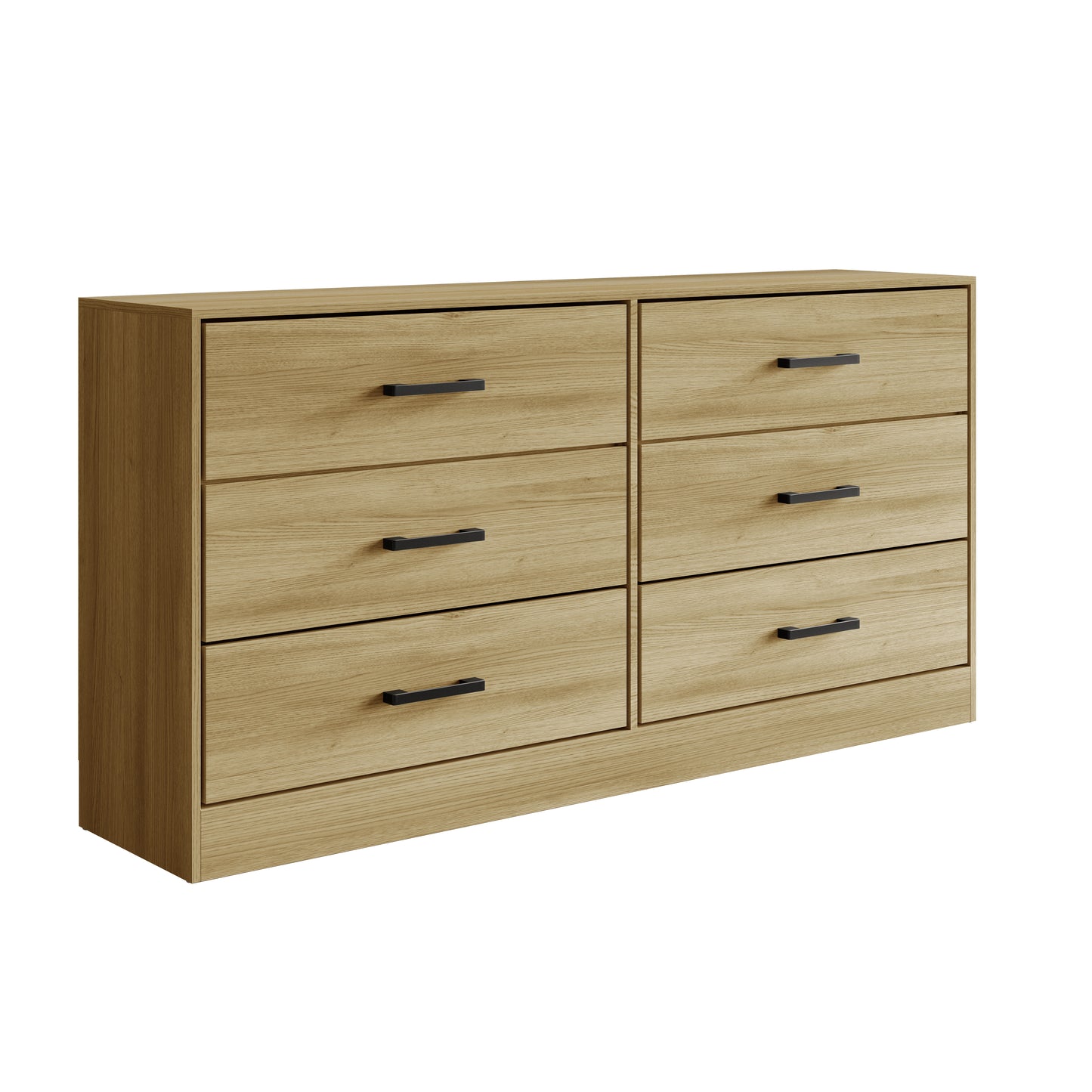 Orlena 6-Drawer Modern Dresser with Flush-to-Floor Design