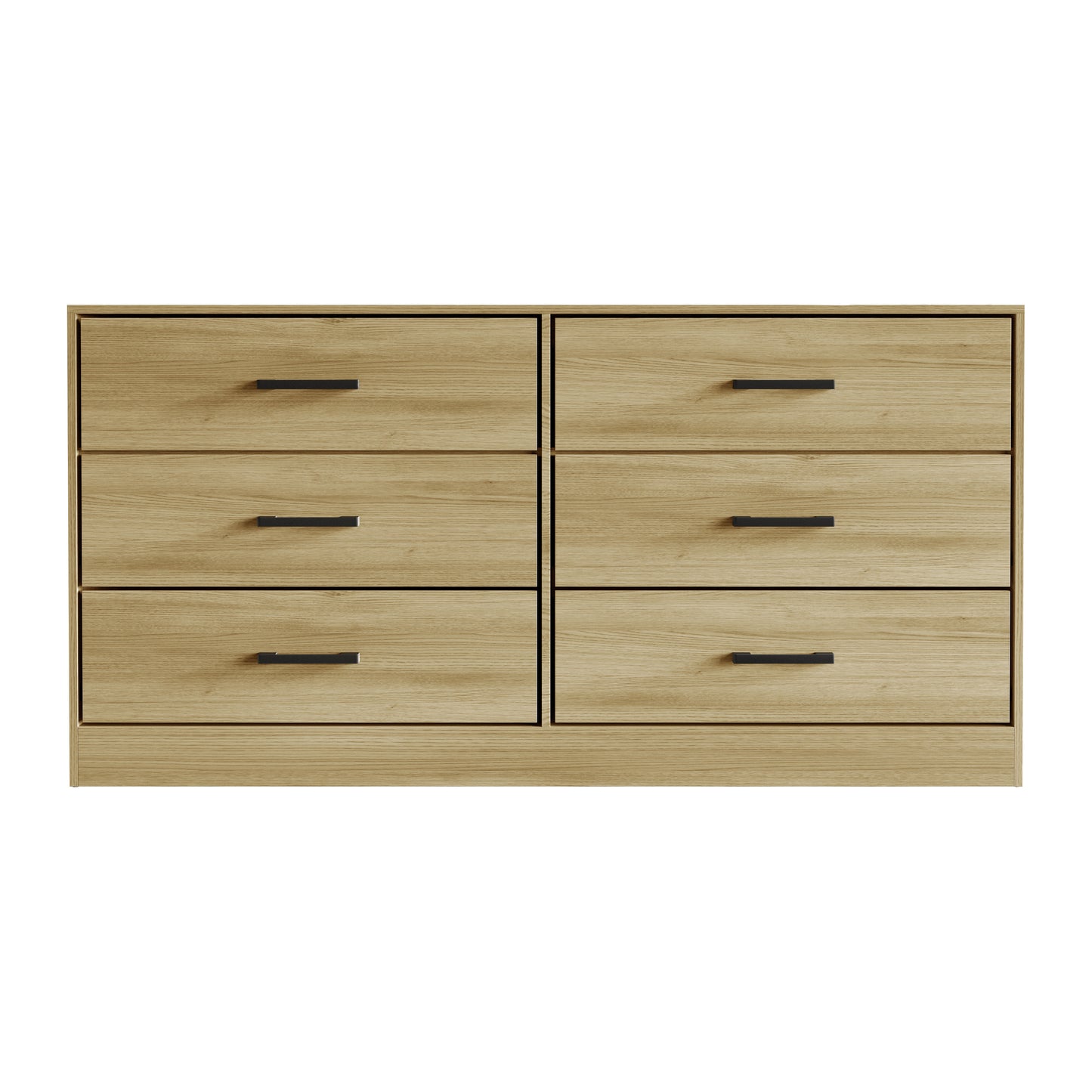 Orlena 6-Drawer Modern Dresser with Flush-to-Floor Design