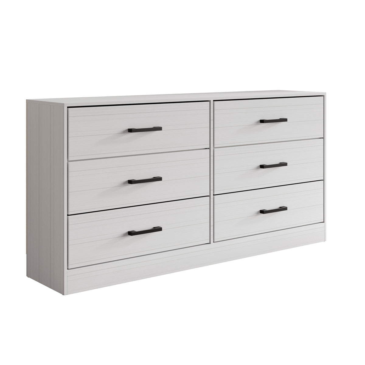 Orlena 6-Drawer Modern Dresser with Flush-to-Floor Design