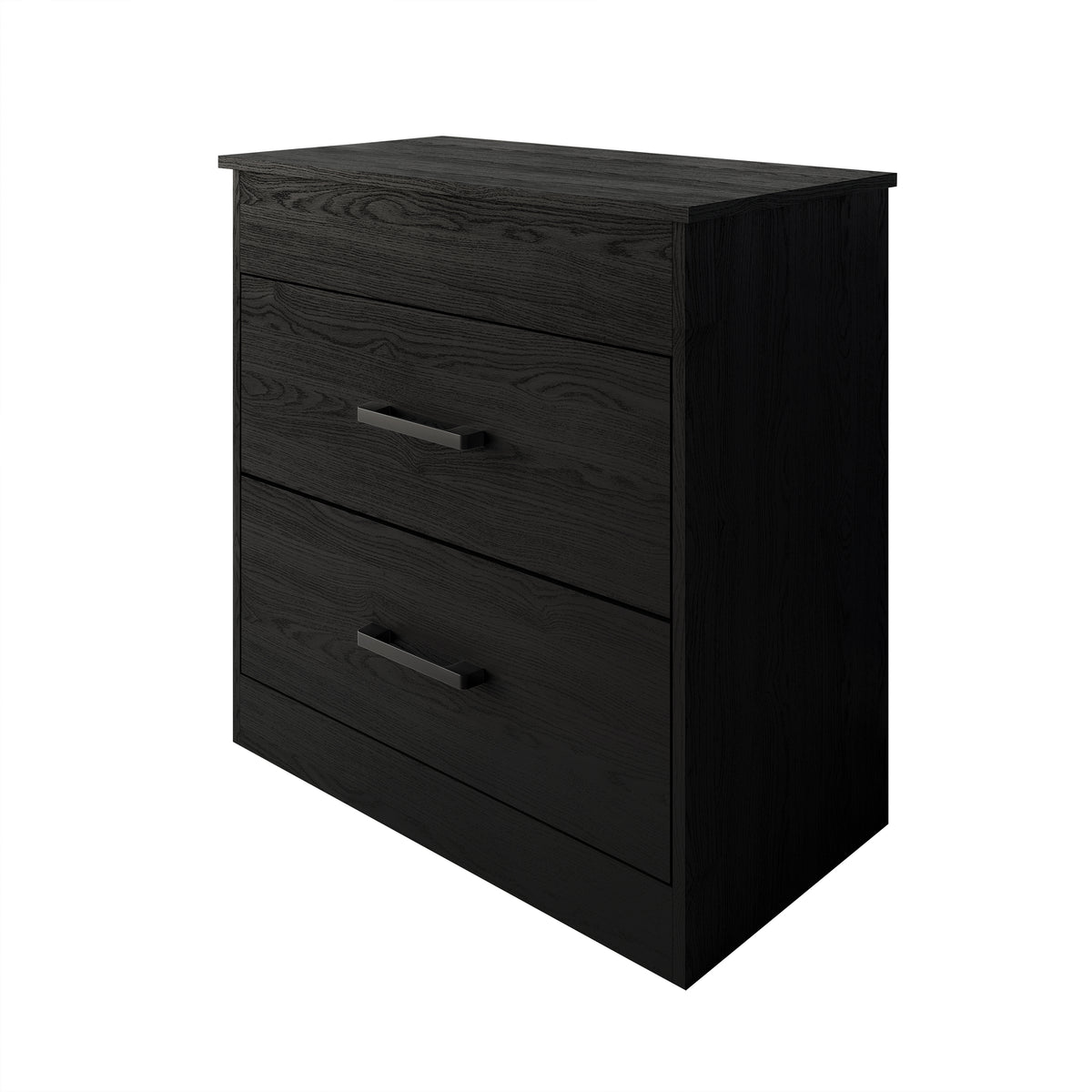 Zarevia Modern Nightstand with RFID Lock, Lift-Top Storage and 2 Drawers