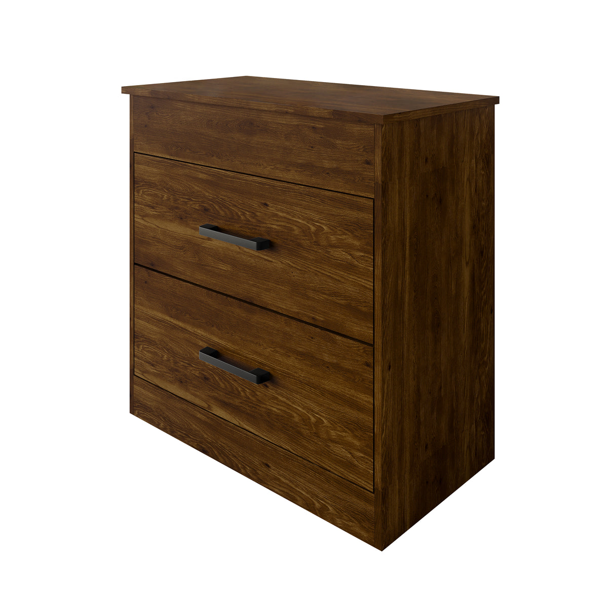Zarevia Modern Nightstand with RFID Lock, Lift-Top Storage and 2 Drawers