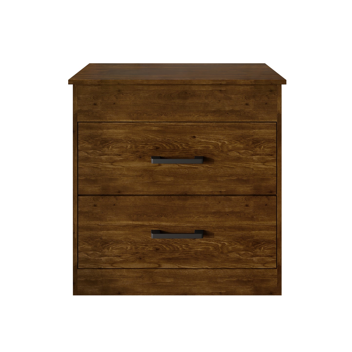 Zarevia Modern Nightstand with RFID Lock, Lift-Top Storage and 2 Drawers