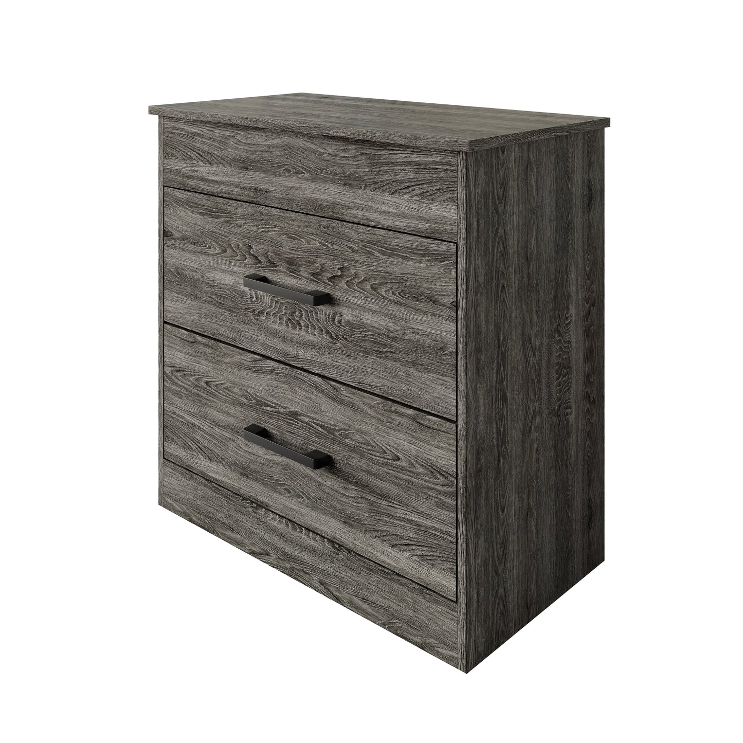 Zarevia Modern Nightstand with RFID Lock, Lift-Top Storage and 2 Drawers