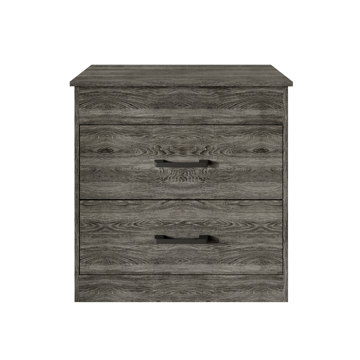 Zarevia Modern Nightstand with RFID Lock, Lift-Top Storage and 2 Drawers