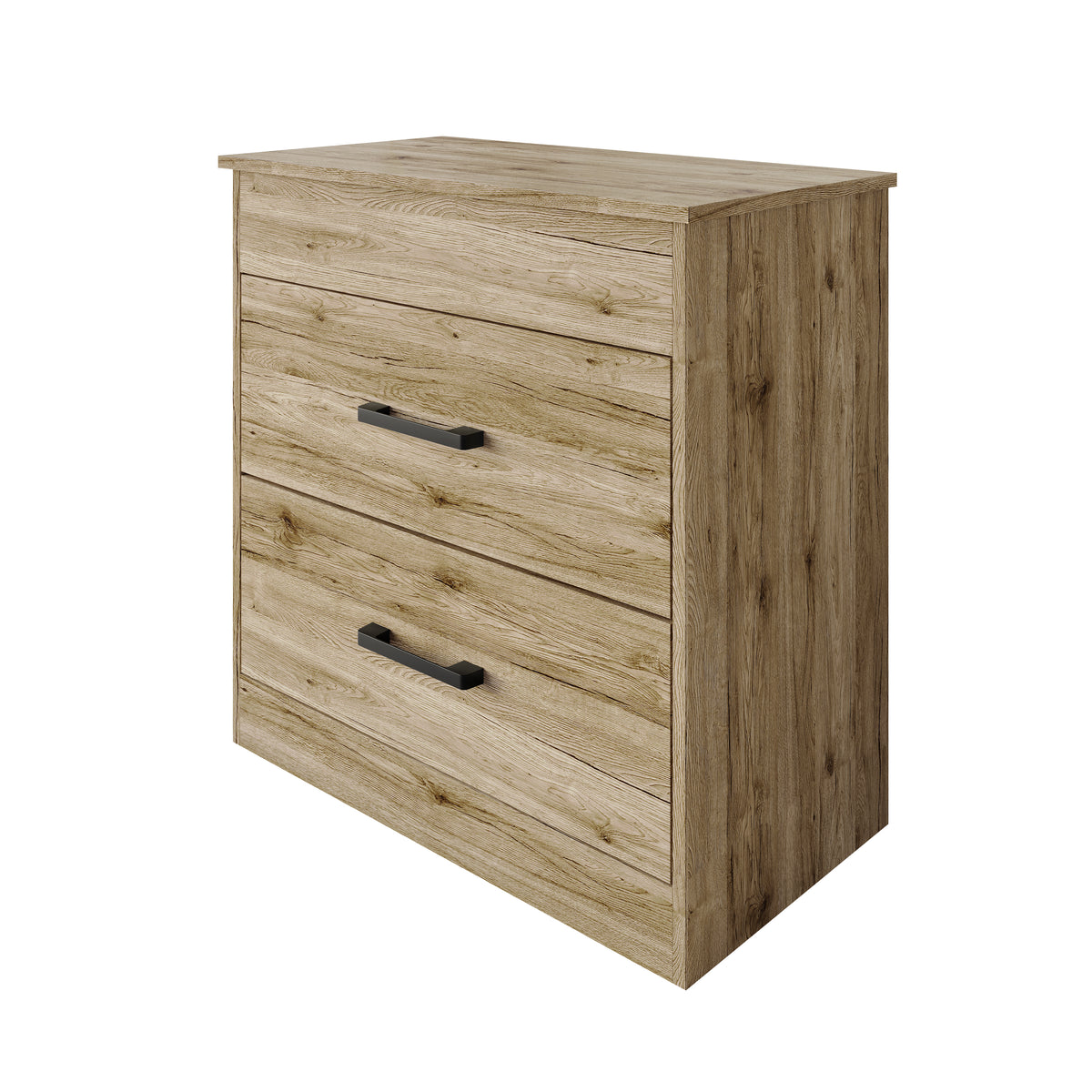 Zarevia Modern Nightstand with RFID Lock, Lift-Top Storage and 2 Drawers