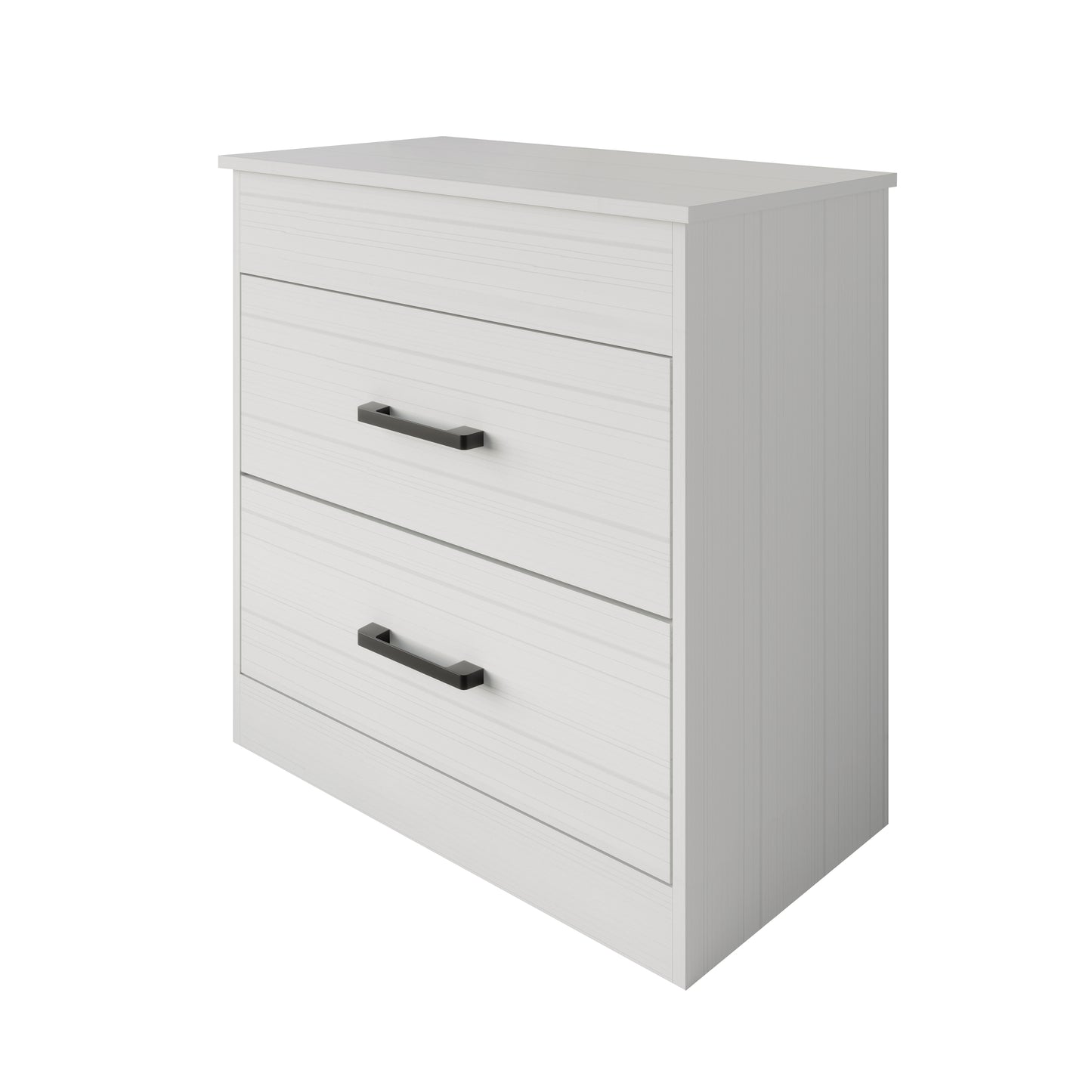 Zarevia Modern Nightstand with RFID Lock, Lift-Top Storage and 2 Drawers