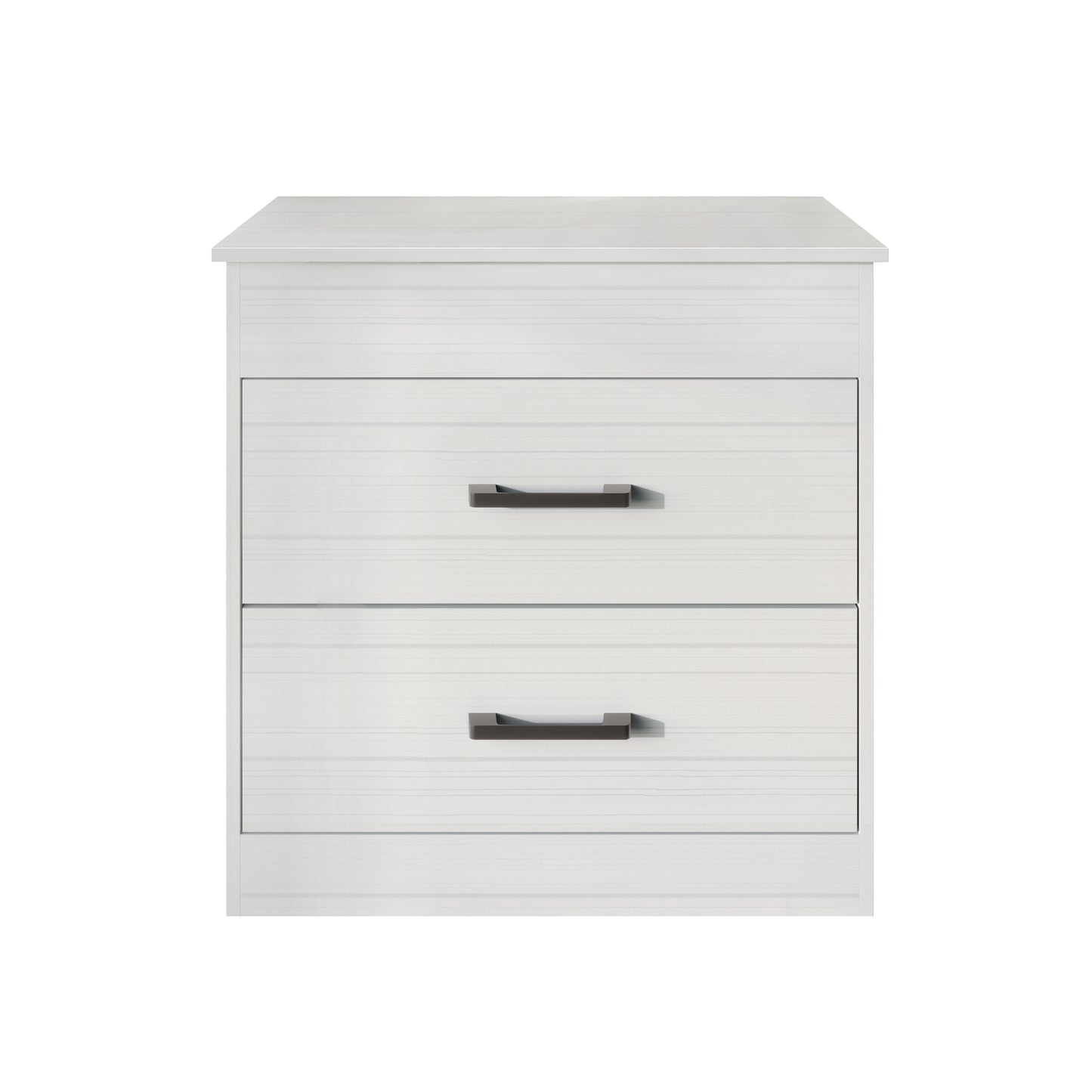 Zarevia Modern Nightstand with RFID Lock, Lift-Top Storage and 2 Drawers