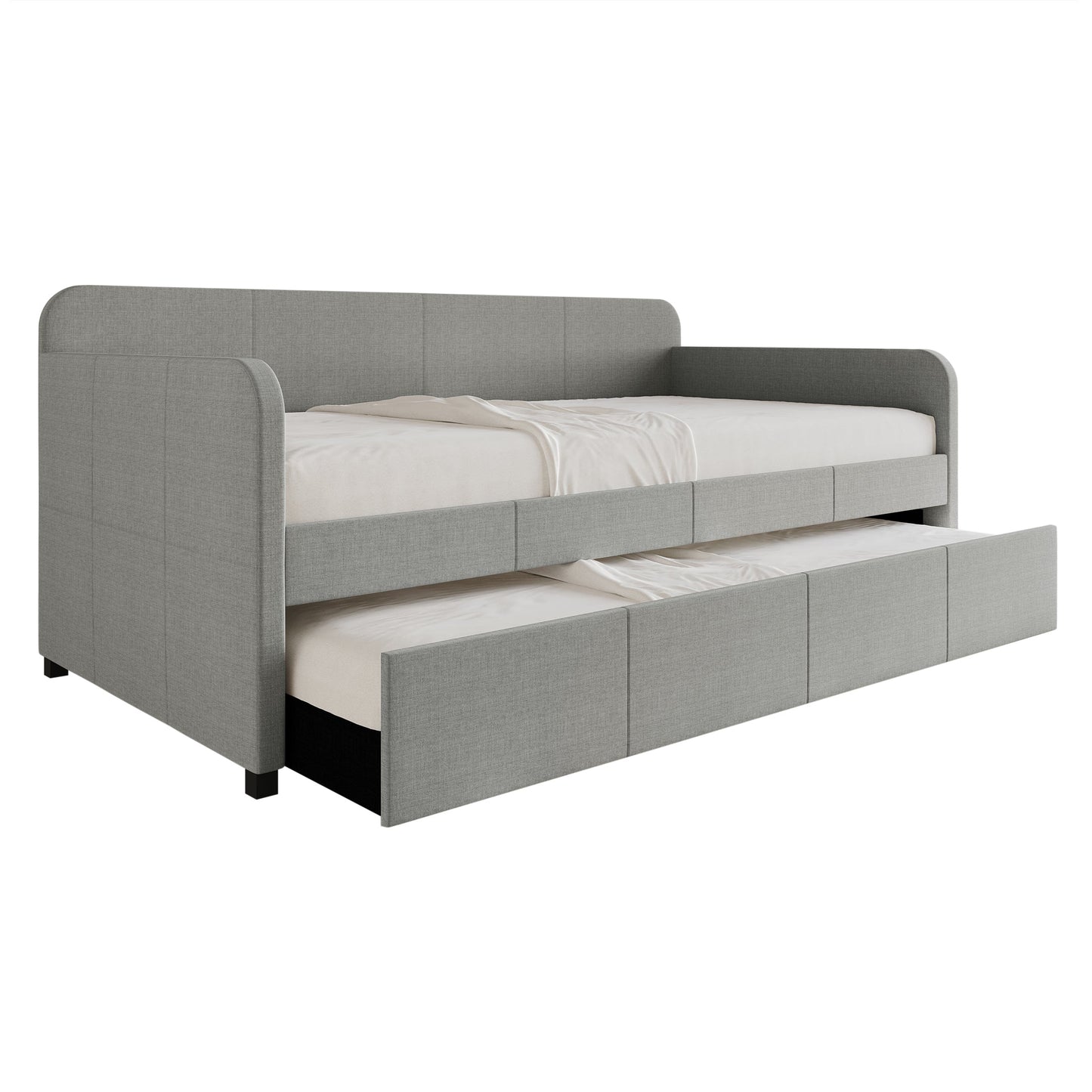 Fusaye Twin Size Upholstered Daybed With Trundle