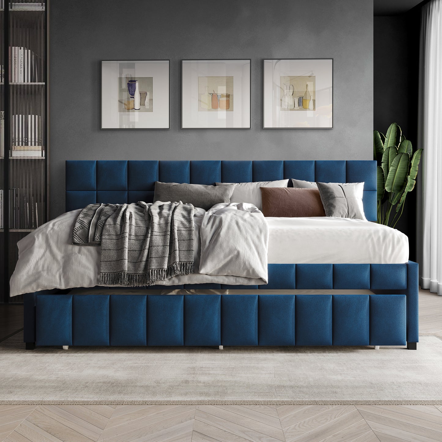 Elegancely Twin Daybed with Trundle