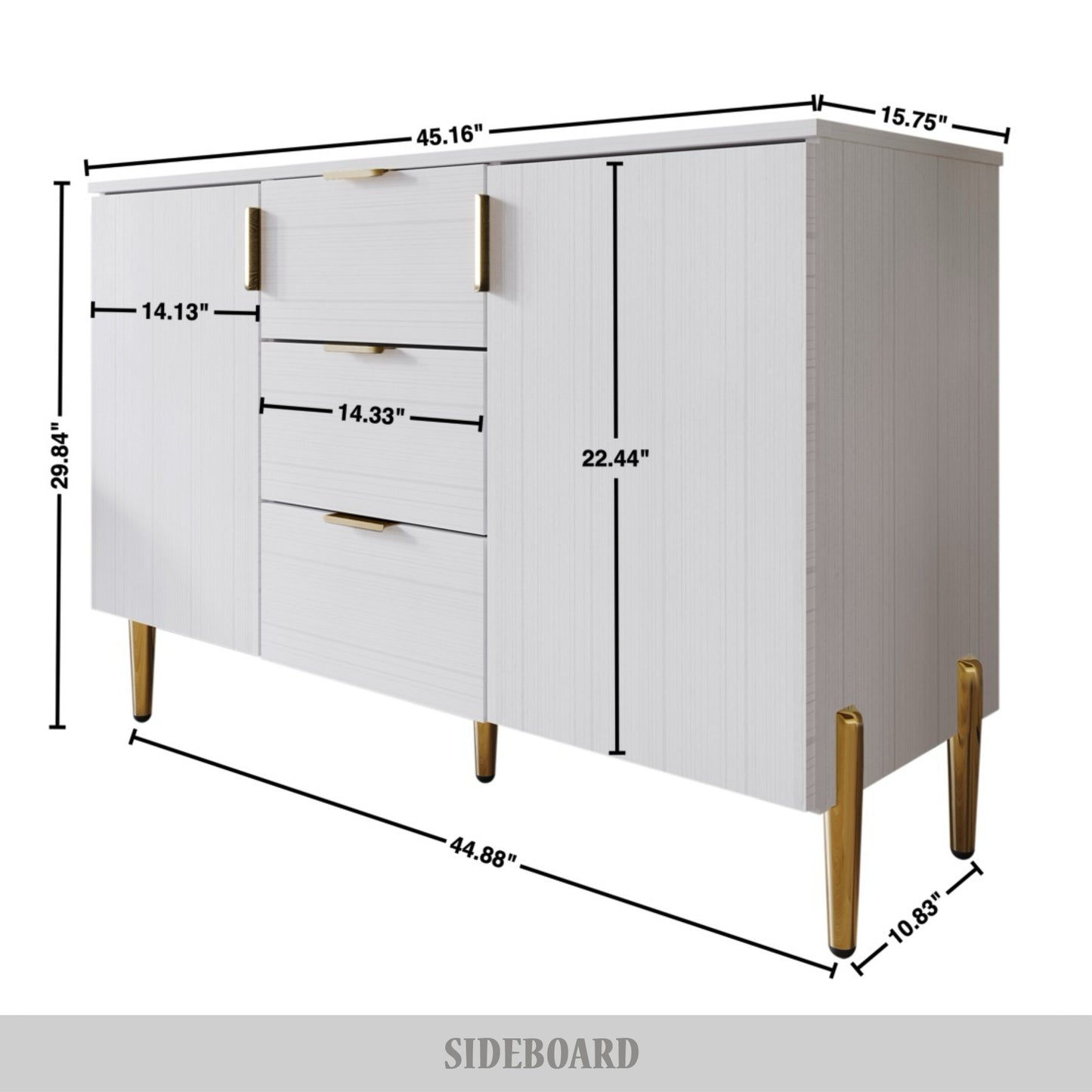Tiegen Clean-Lines Sideboard