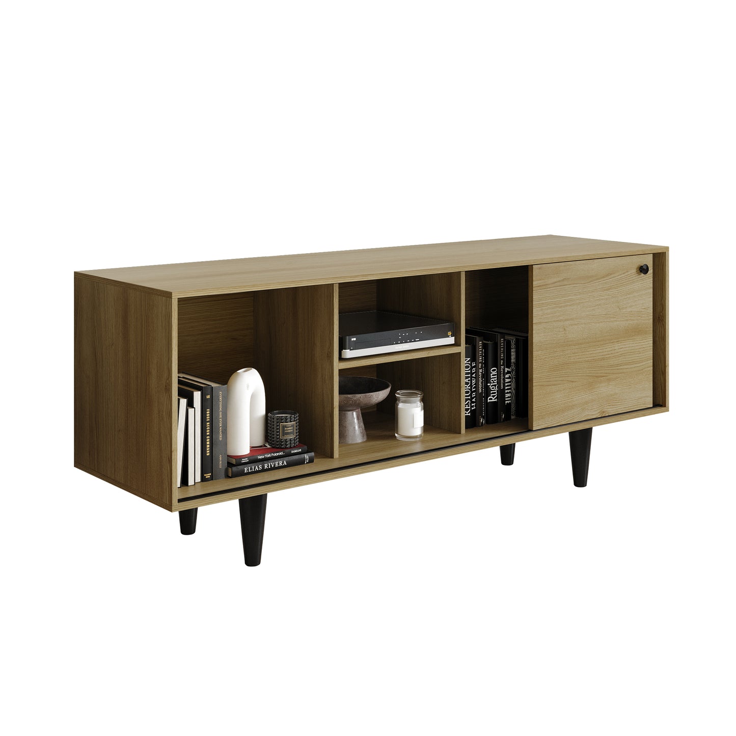 Hanh Mid-Century Modern TV Stand Console
