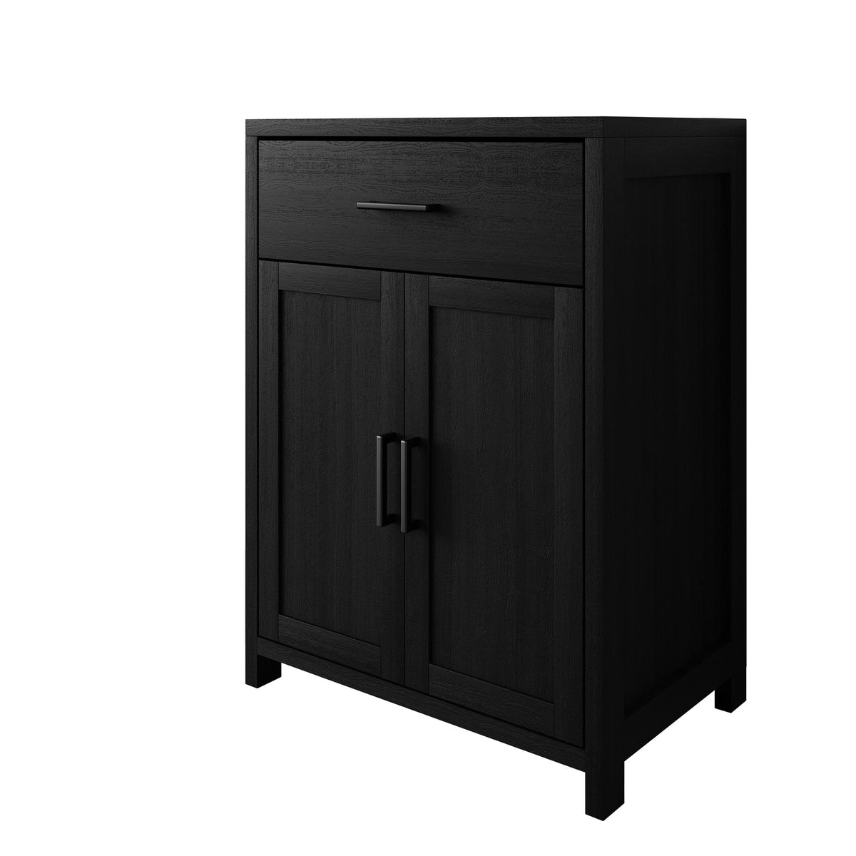 Nora Modern Wooden Cabinet with Drawer & Flat-Panel Doors