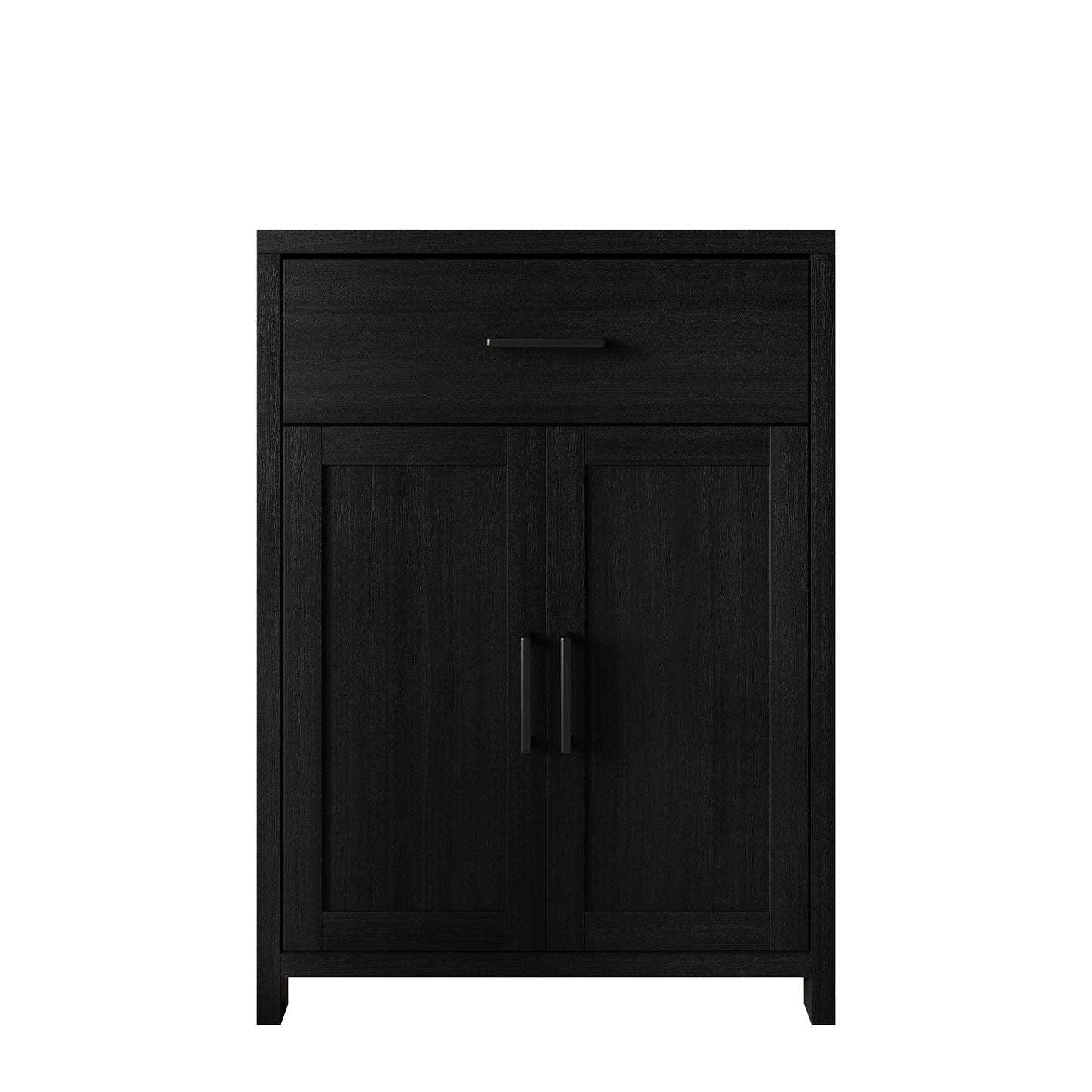Nora Modern Wooden Cabinet with Drawer & Flat-Panel Doors