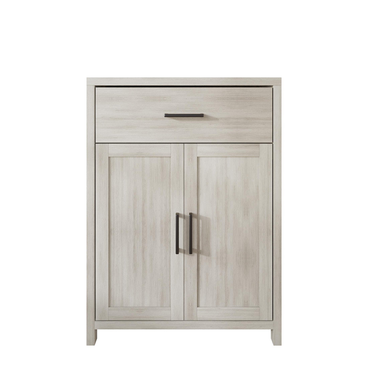 Nora Modern Wooden Cabinet with Drawer & Flat-Panel Doors