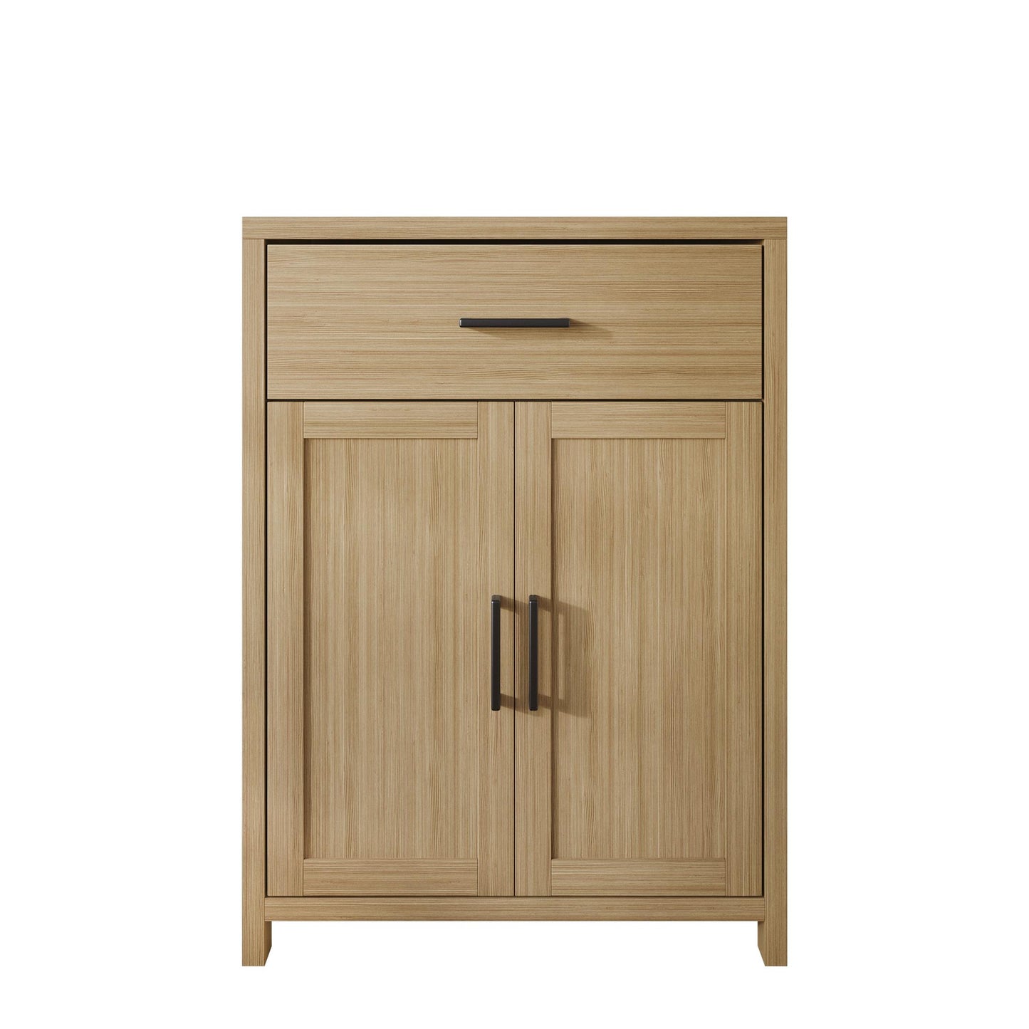 Nora Modern Wooden Cabinet with Drawer & Flat-Panel Doors