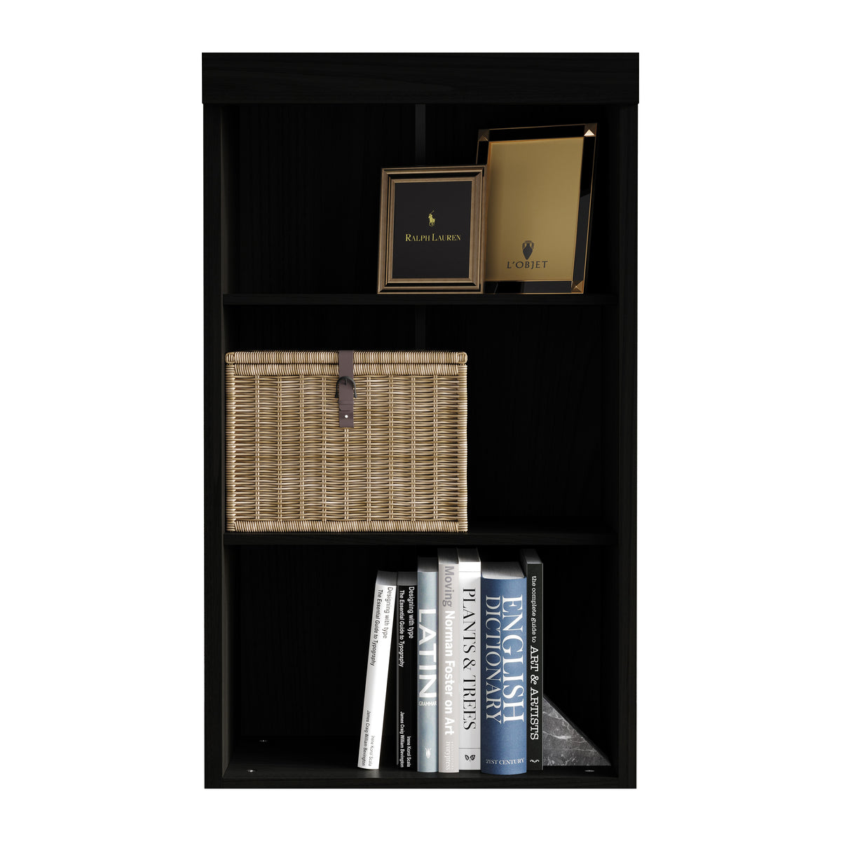 Luna 3-Tier Enclosed Bookshelf