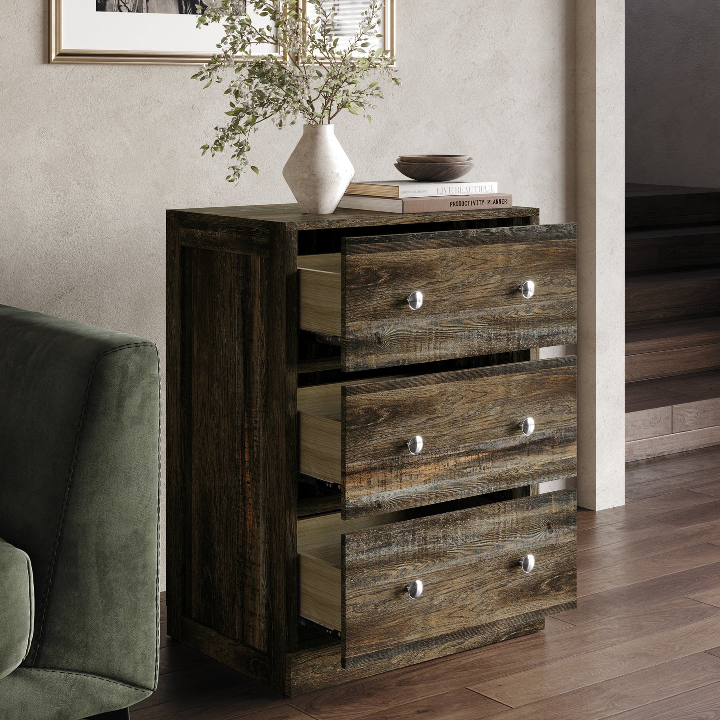 Aria 3-Drawer Storage Cabinet