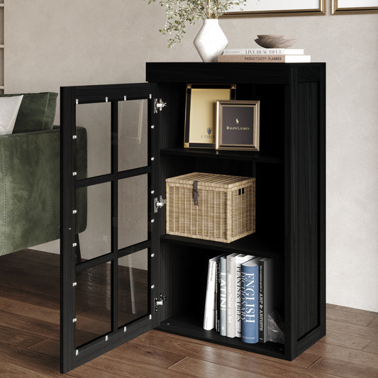 Elena Glass Door Storage Cabinet