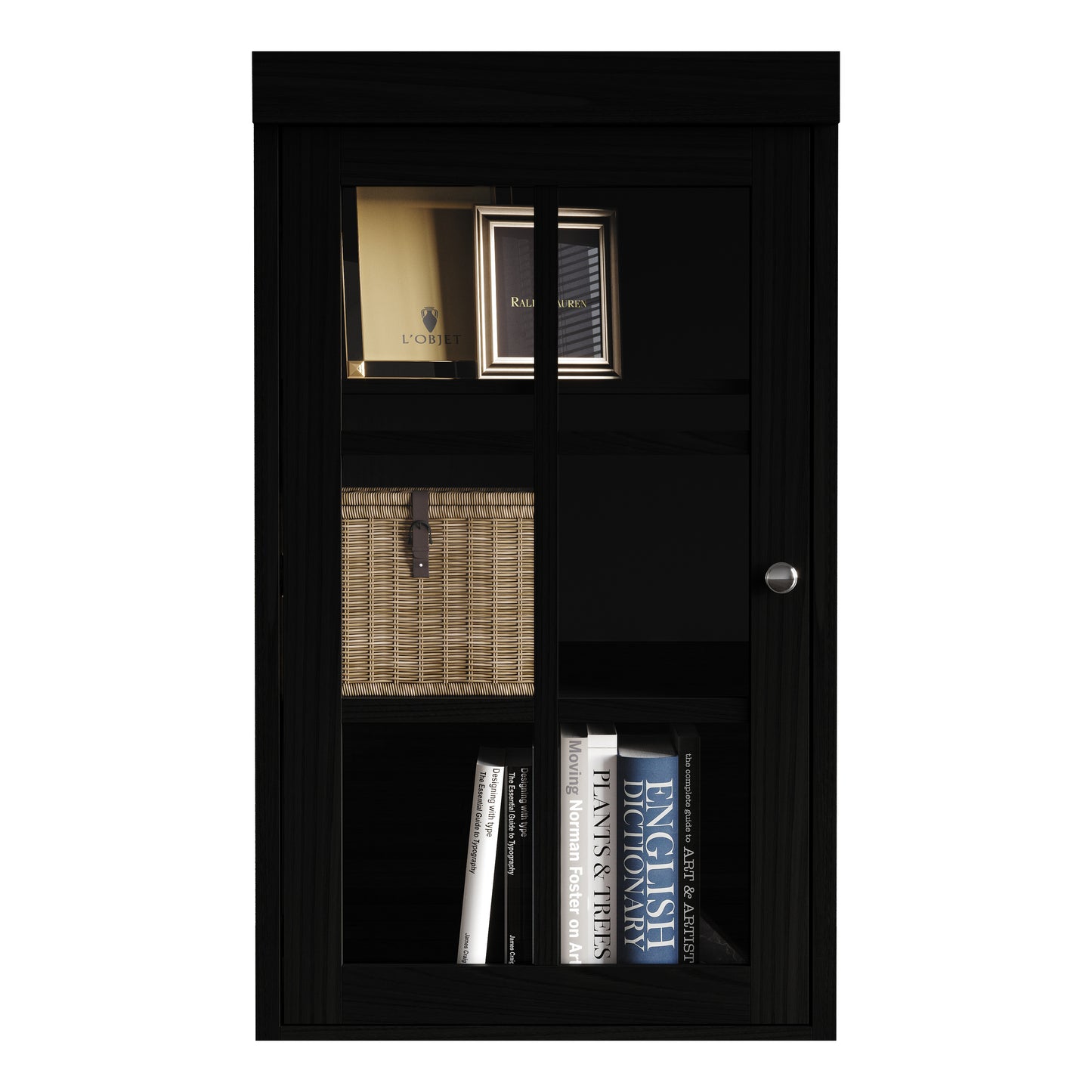 Elena Glass Door Storage Cabinet