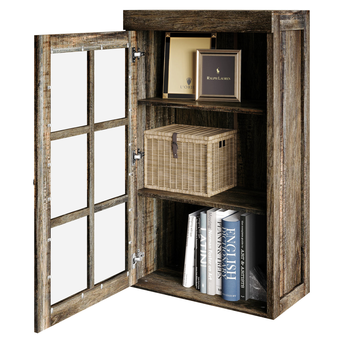 Elena Glass Door Storage Cabinet