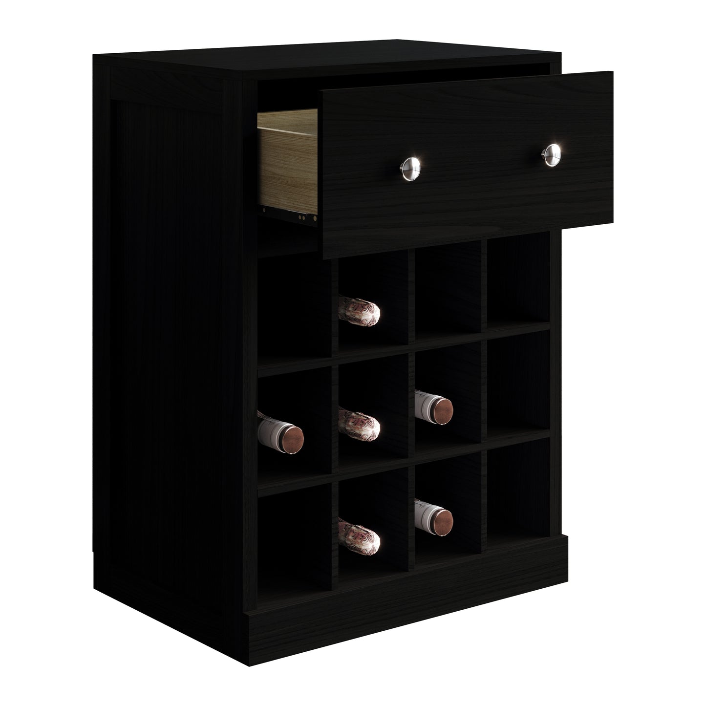 Sienna Drawer Cabinet with Wine Rack