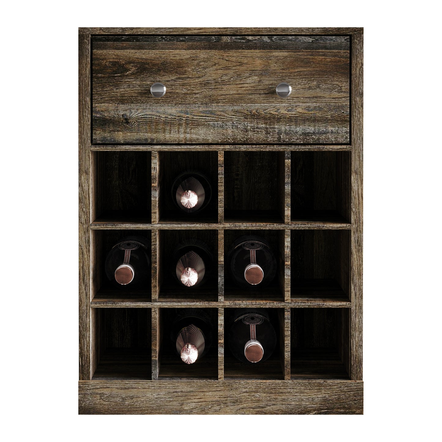 Sienna Drawer Cabinet with Wine Rack
