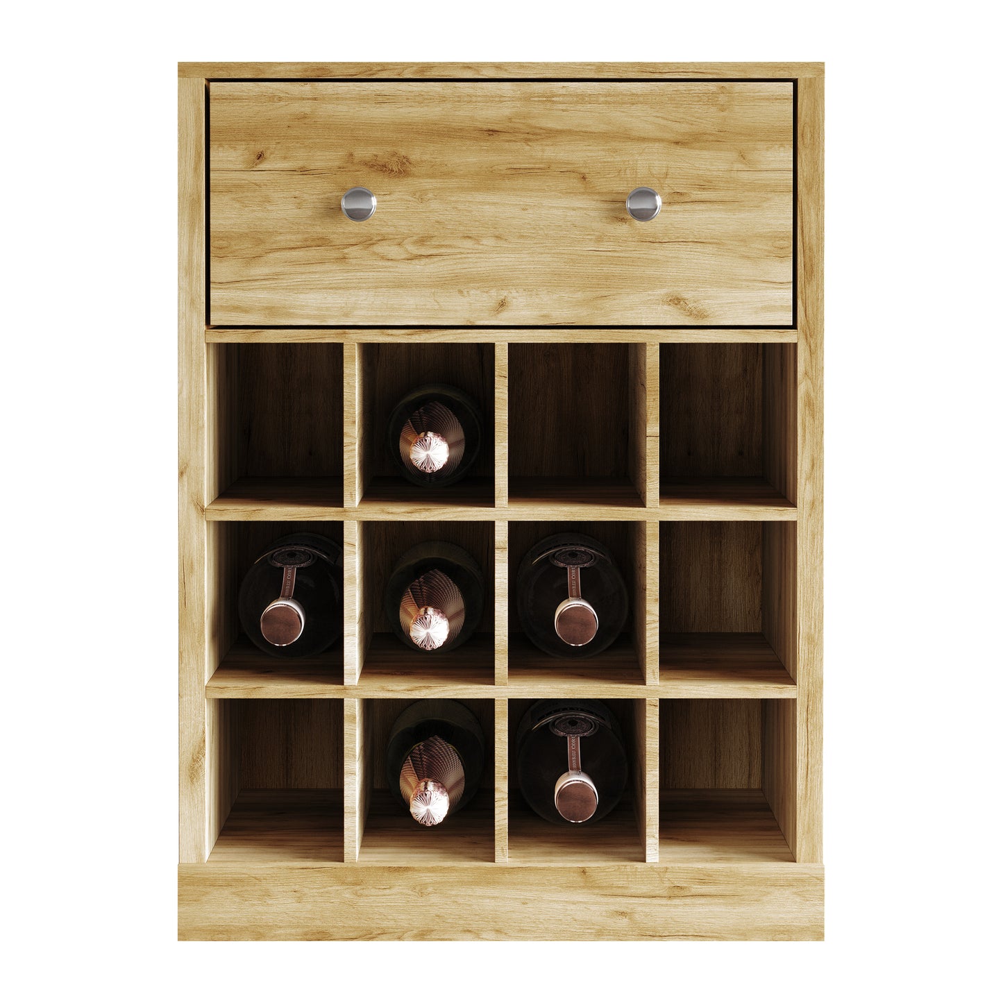 Sienna Drawer Cabinet with Wine Rack