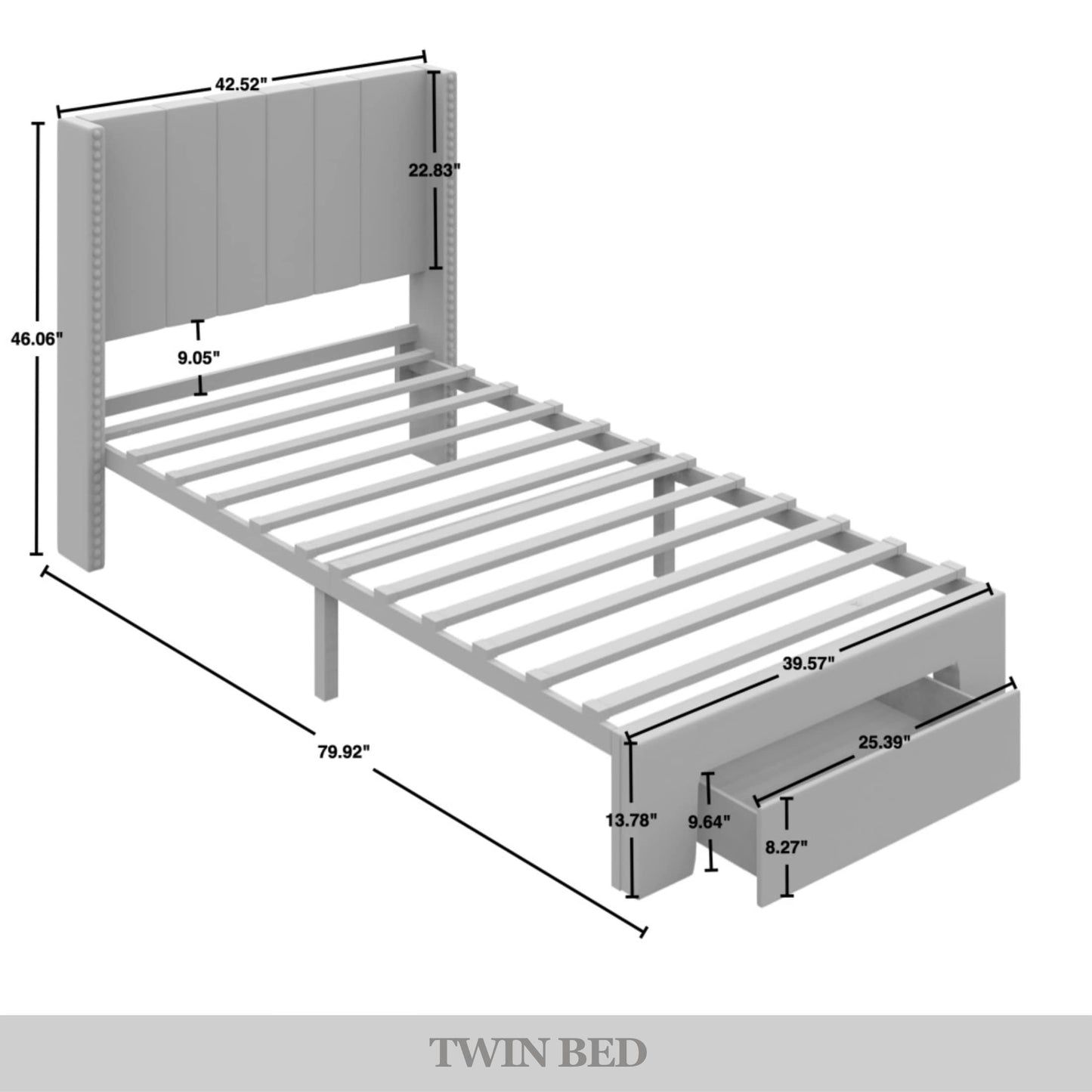 Georgia-Lee Velvet Wingback Tufted Upholstered Platform Storage Bed