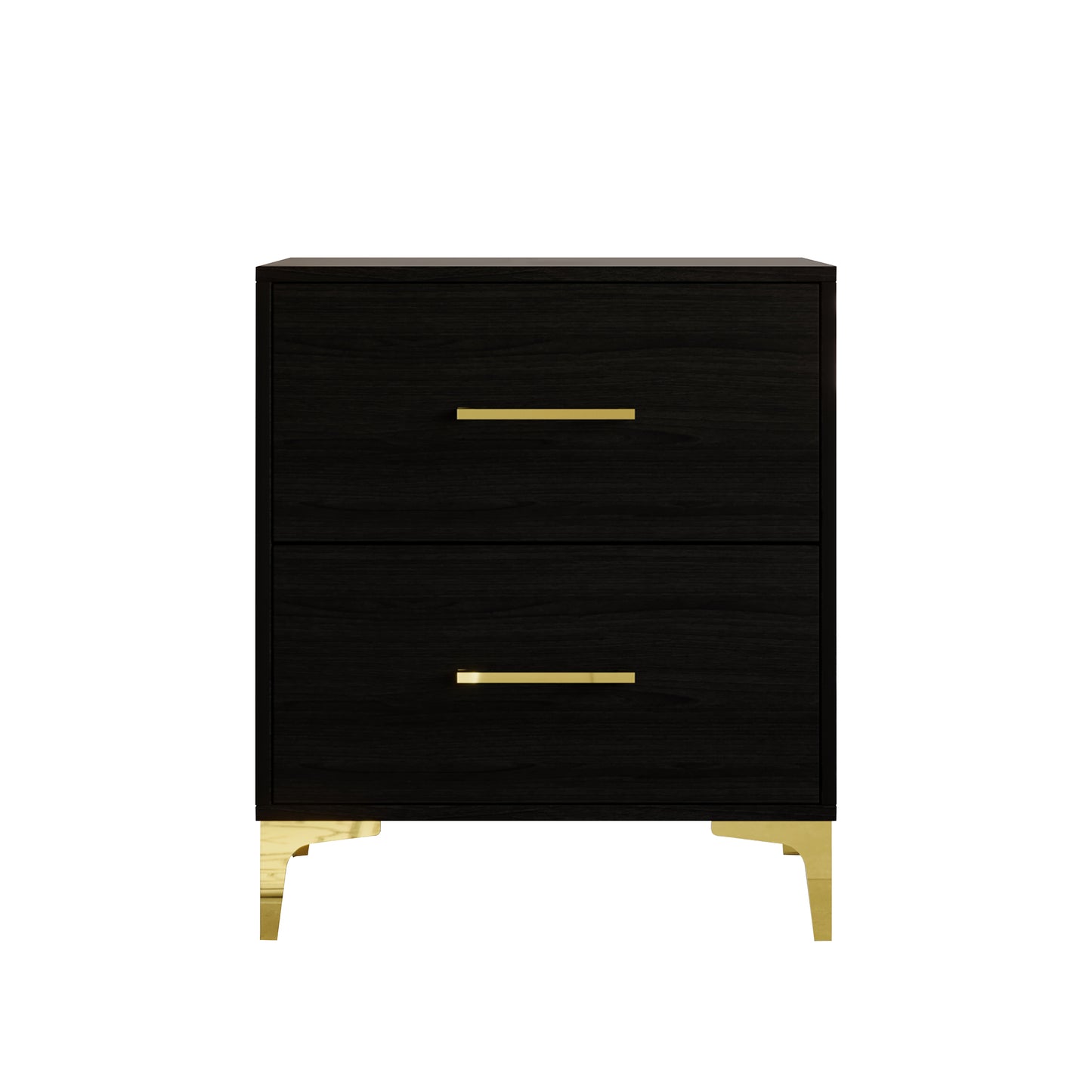 Lausyn 3 Piece Bedroom Nightstands Set Velvet Upholstered Bed