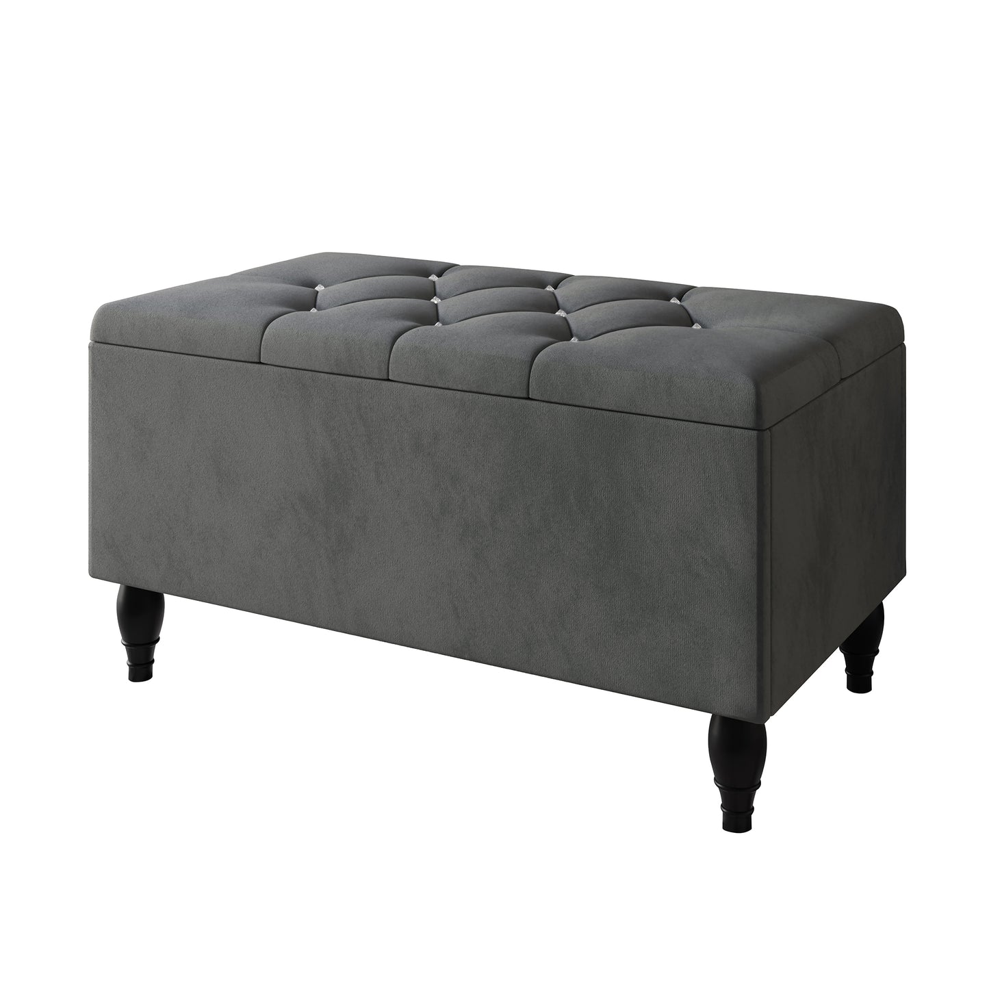 Tyreese 2 Piece Bedroom Bench Set Velvet Wingback Upholstered Bed