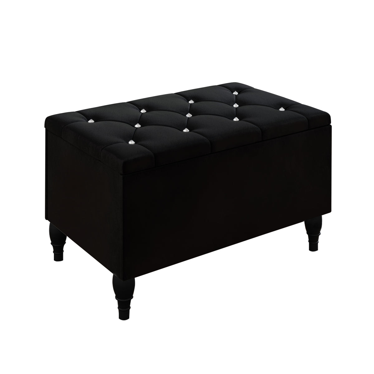 Falaq 2 Piece Bedroom Bench Set Velvet Wingback Upholstered Bed