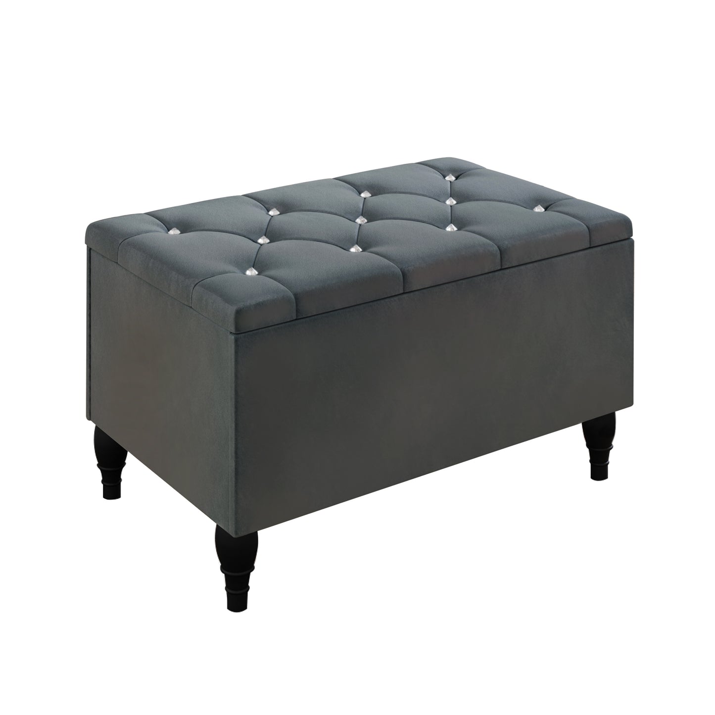 Falaq 2 Piece Bedroom Bench Set Velvet Wingback Upholstered Bed