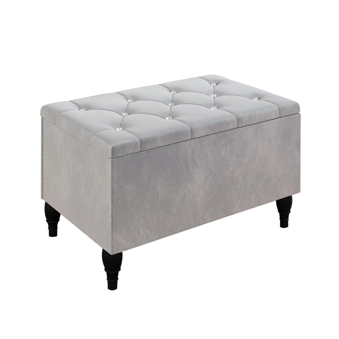 Falaq 2 Piece Bedroom Bench Set Velvet Wingback Upholstered Bed