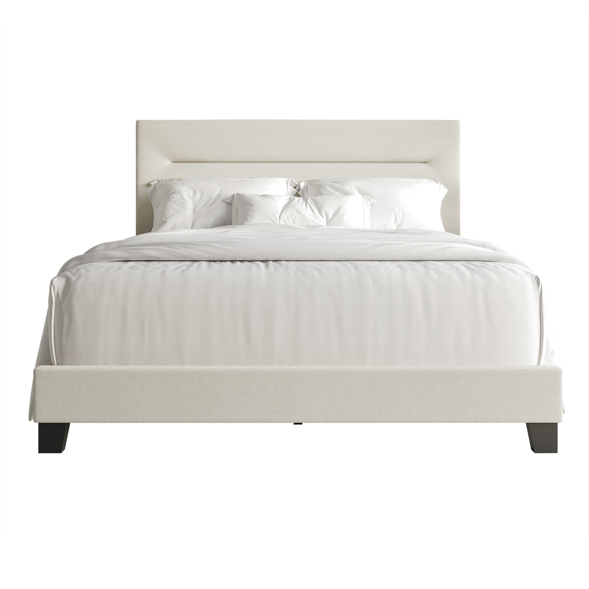Emery Clean Linen Upholstered Bed