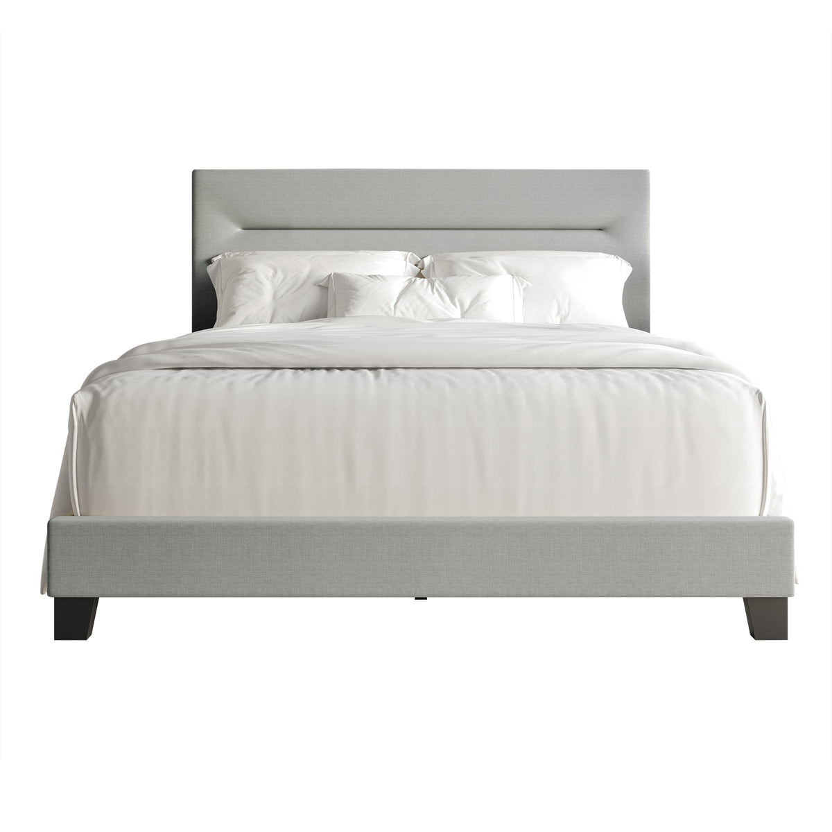 Emery Clean Linen Upholstered Bed