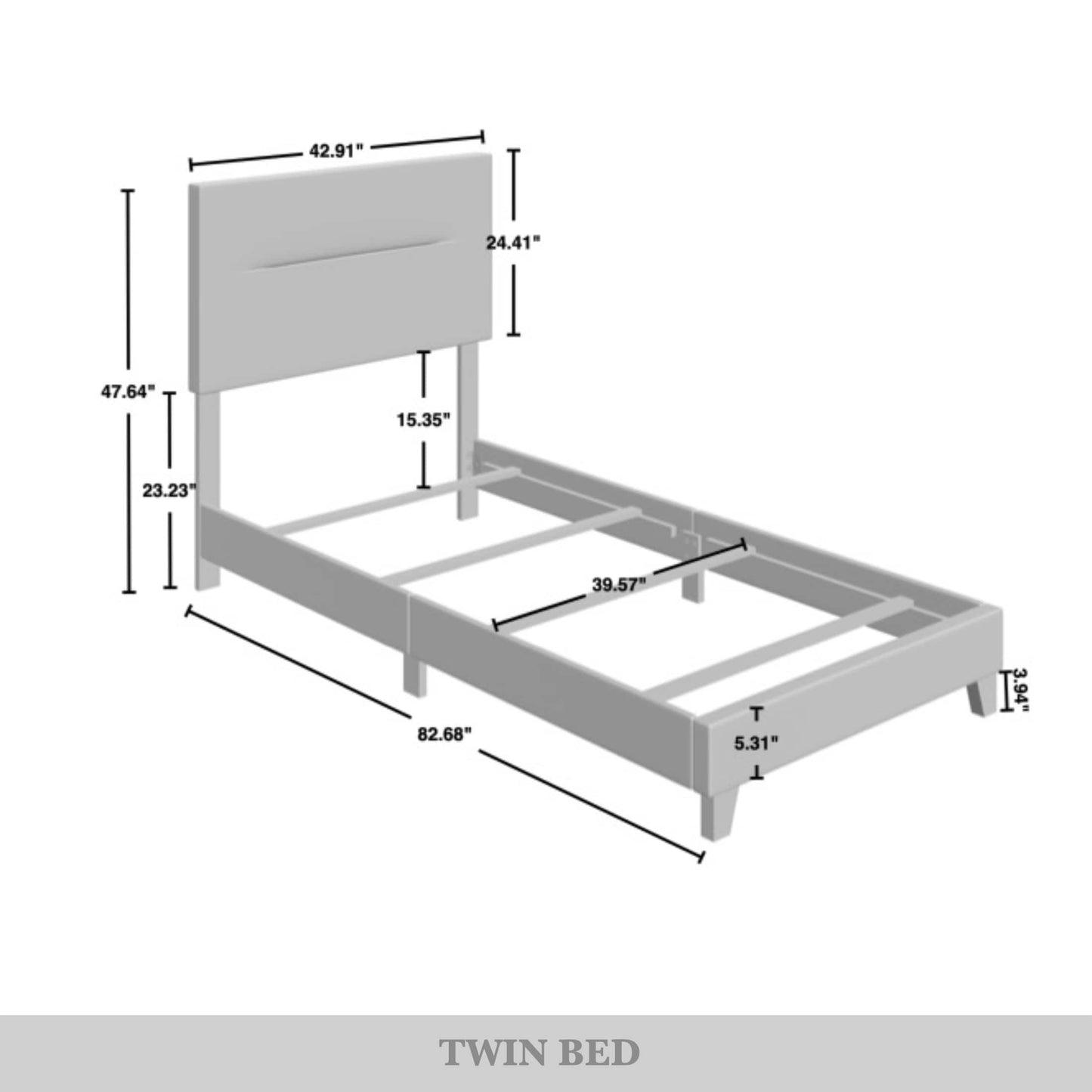 Emery Clean Linen Upholstered Bed