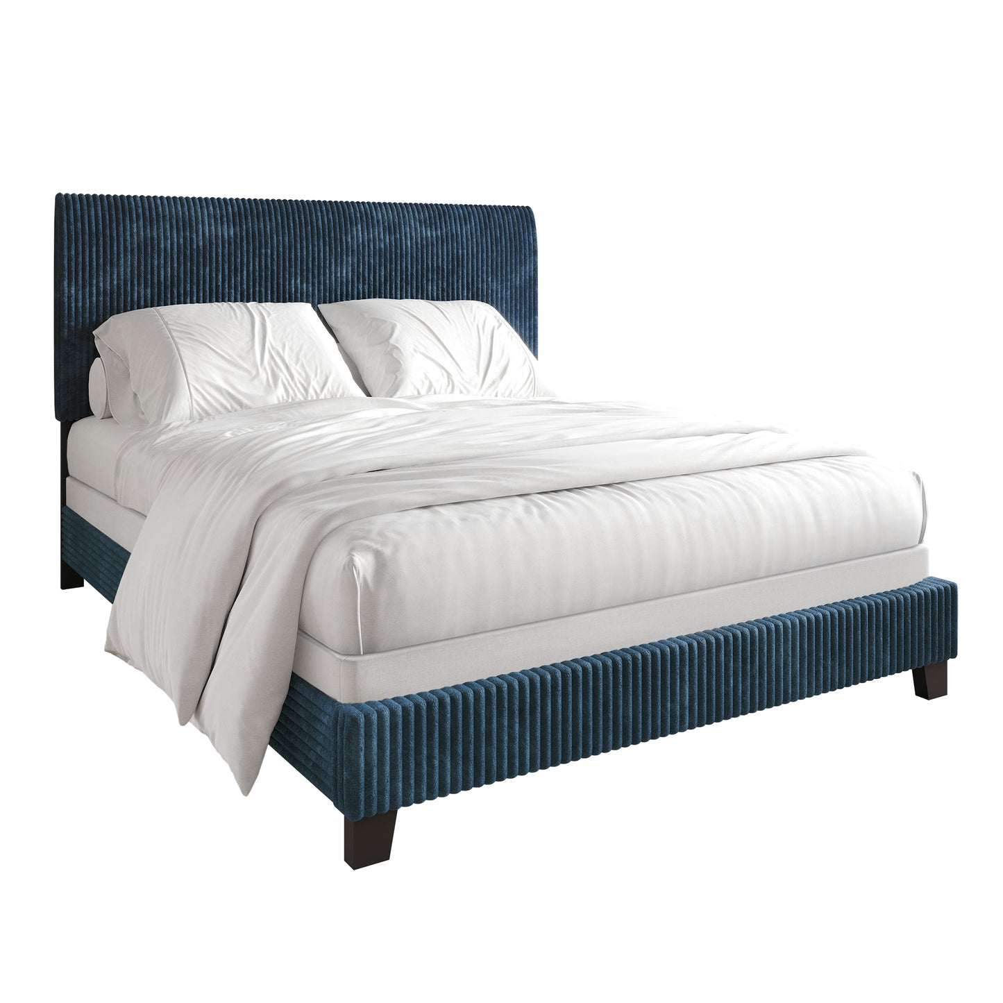 Pravesh and Chic Velvet Upholstered Bed
