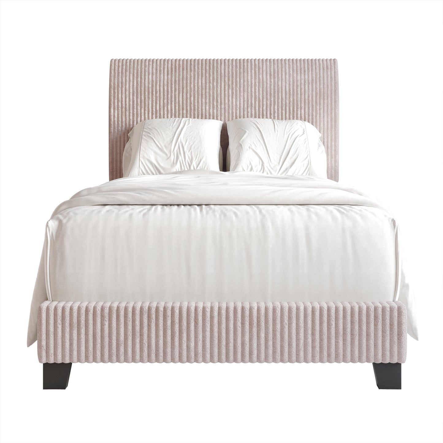 Pravesh and Chic Velvet Upholstered Bed