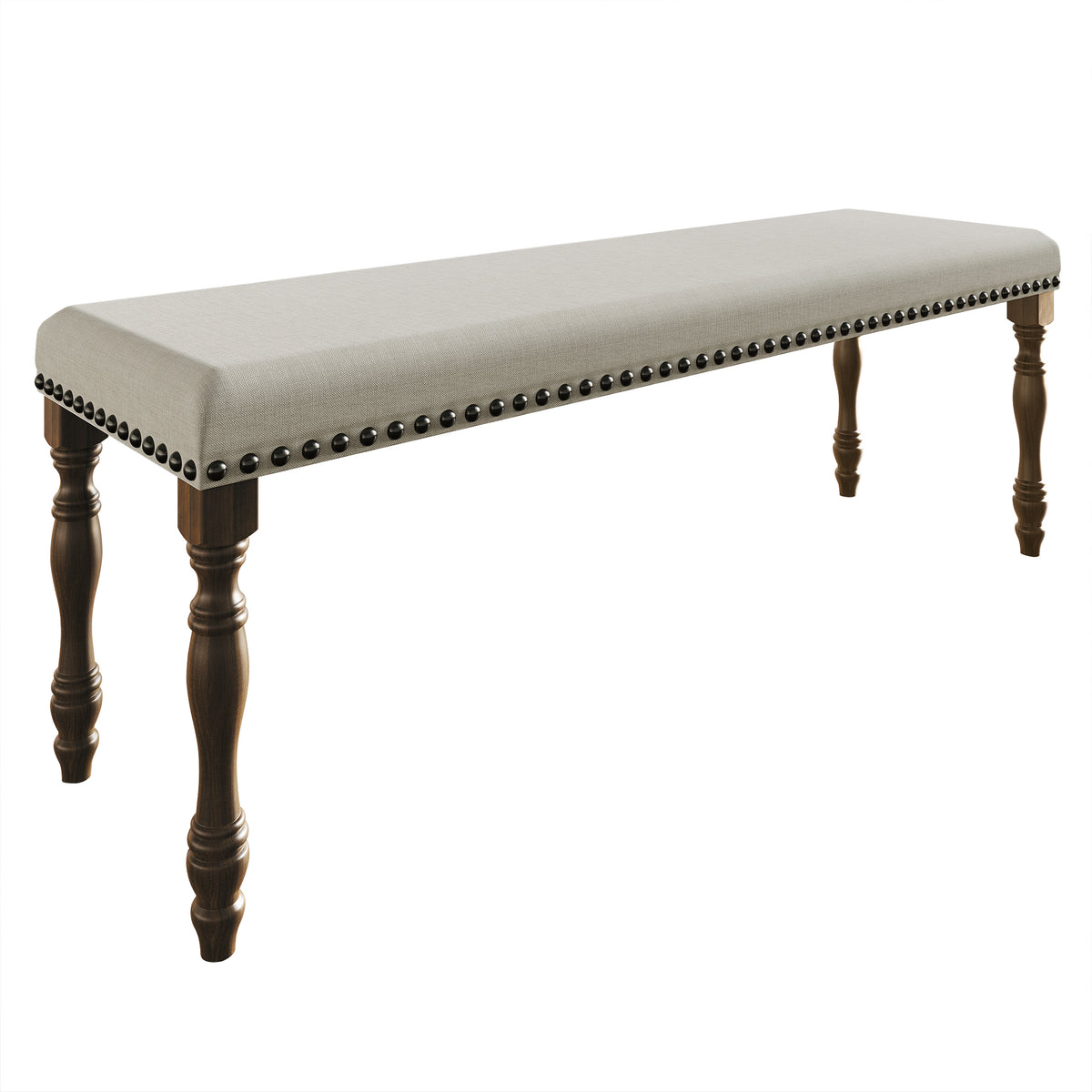 Deriyah Upholstered Bed with Nightstand and Bench 3-piece Bedroom Set
