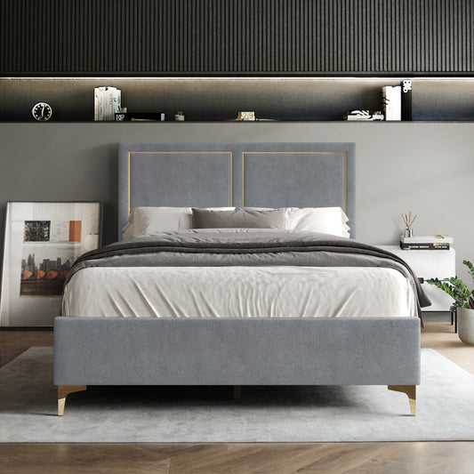 Jerell Upholstered Velvet Bed