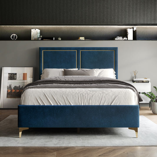 Jerell Upholstered Velvet Bed