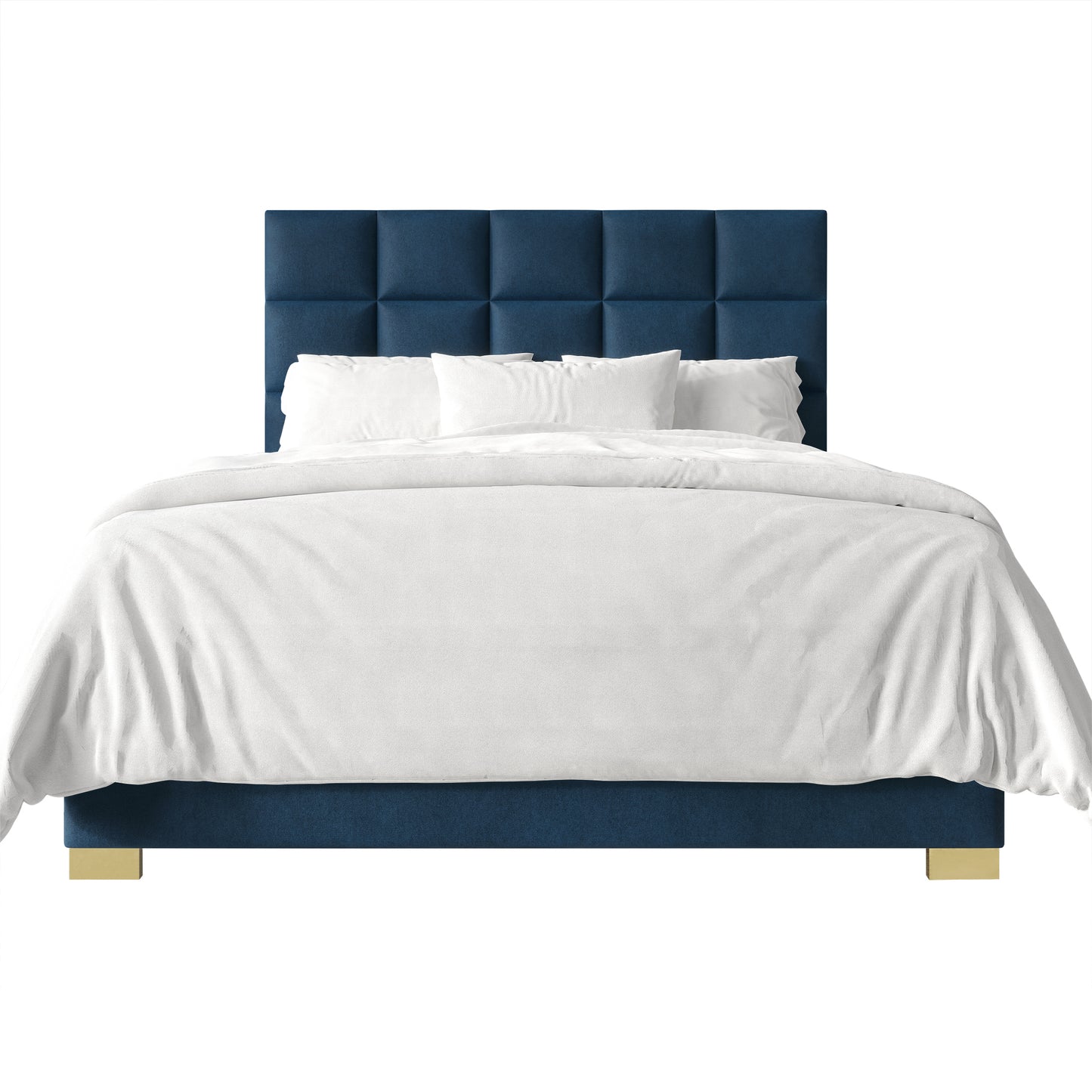 Bentall Modern Velvet Upholstered Bed